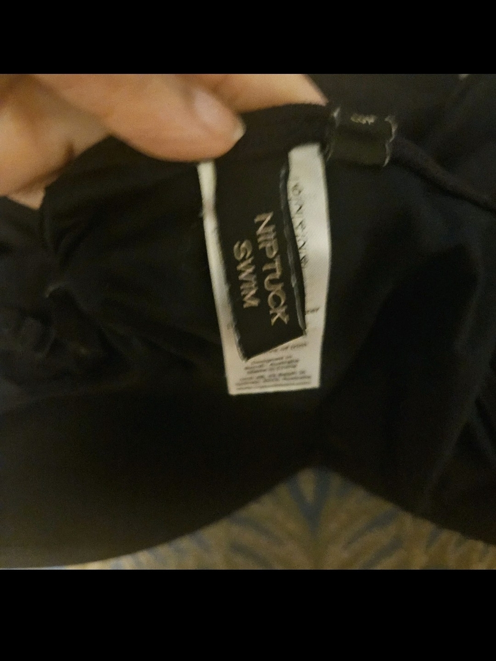 Nip Tuck Classic Black One-Piece Swimsuit Size 12 with Sweetheart Neckline - Picture 6 of 7
